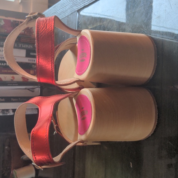 Metallic Red Swedish Hasbeens - Picture 6 of 7